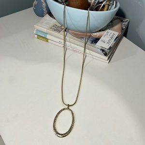 Chicos long gold necklace